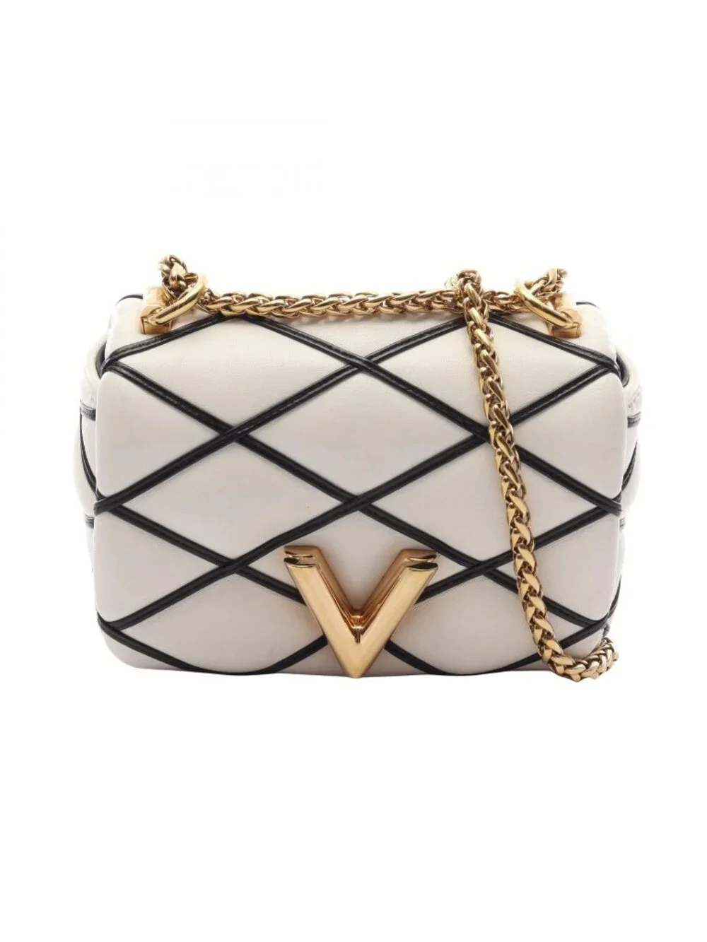 Louis Vuitton Shoulder Bag Pico Maltage Blanc Leather